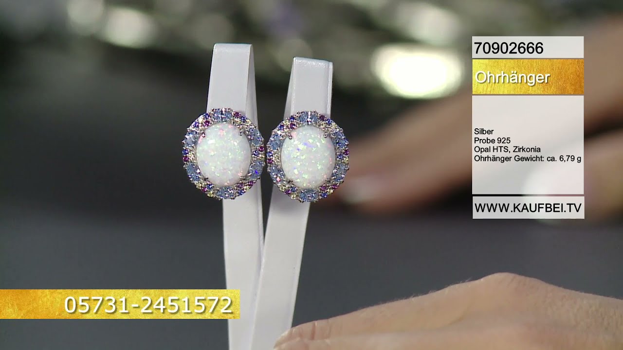 Sokolov Ohrringe aus 925 Silber mit Opal und Zirkonia 70902666