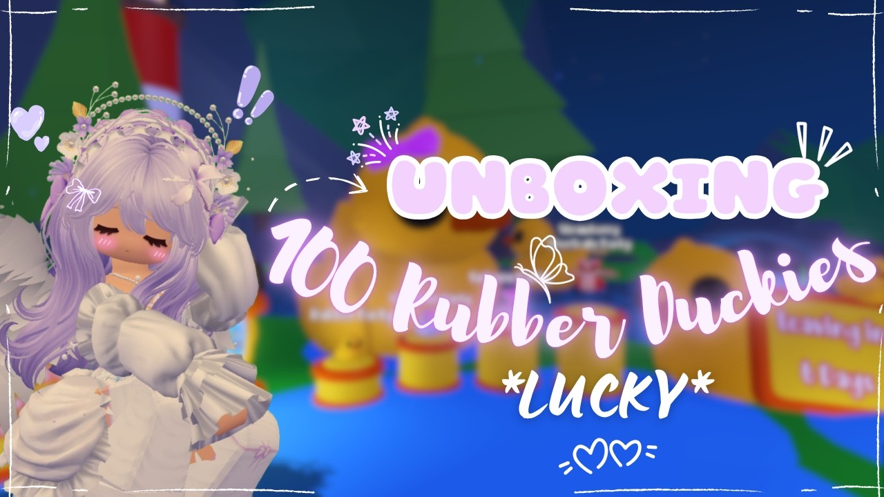 !𐙚 Распаковка 100 резиновых уточек! │Adopt Me ★