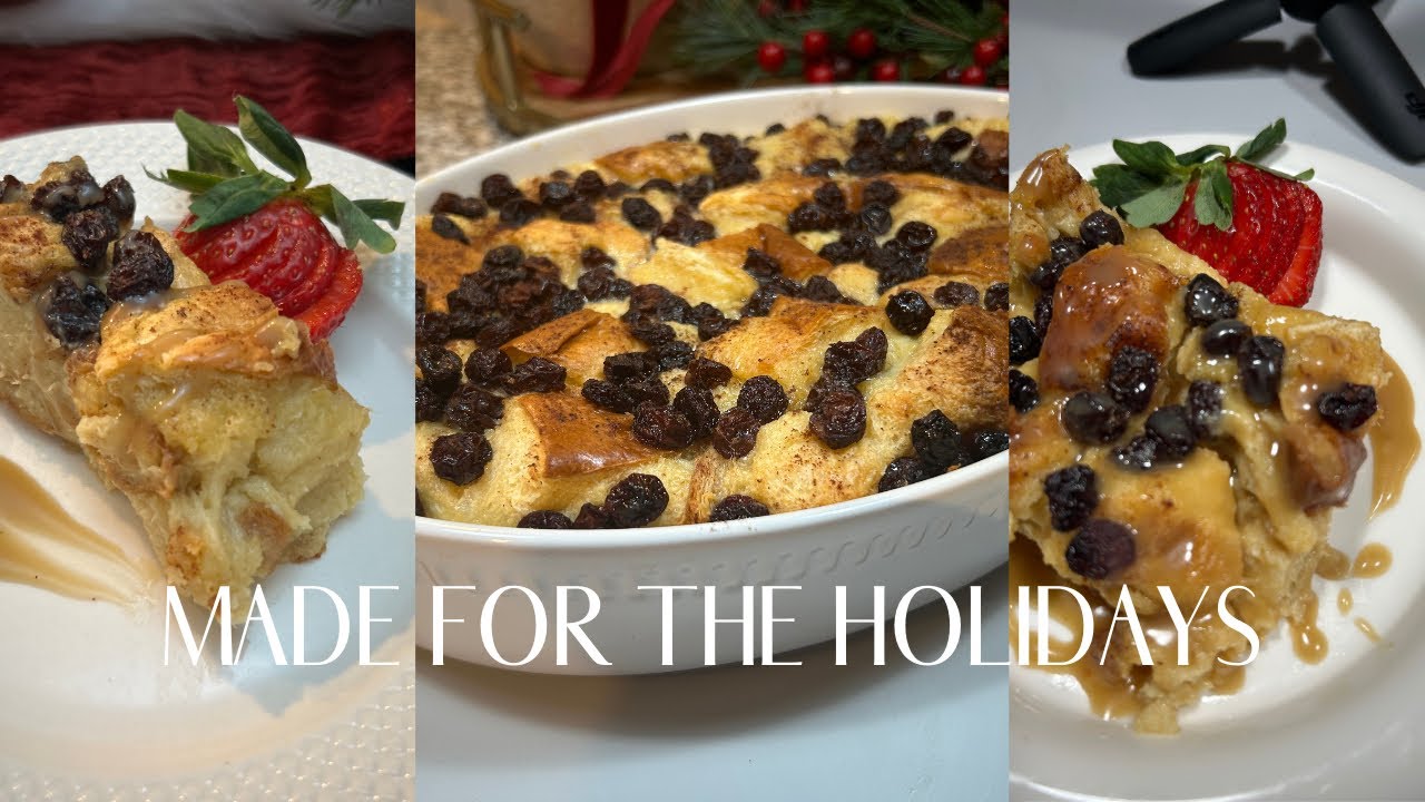 How to Make Rum Raisin Bread Pudding | Holiday Comfort Dessert