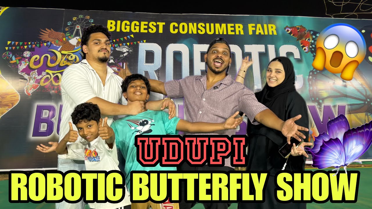 🎥 Udupi Robotic Butterfly Show Vlog 🦋🤖
