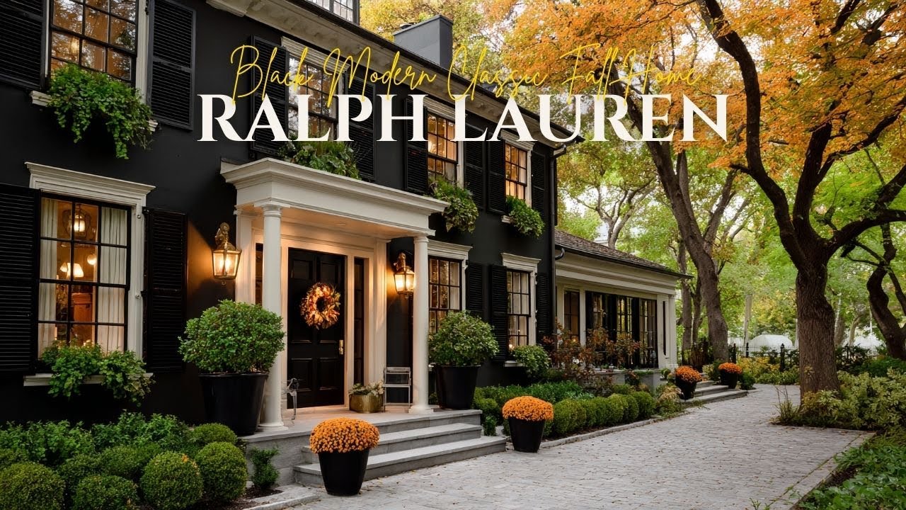 Ralph Lauren's Black Modern Classic Fall Home  Timeless Elegance for 2025