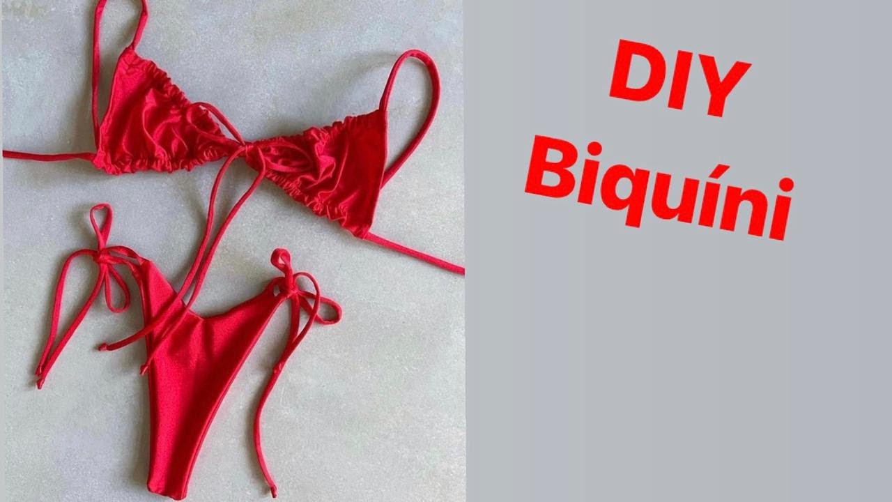Diy Biquíni Cortininha e Calcinha V -  Molde gratis