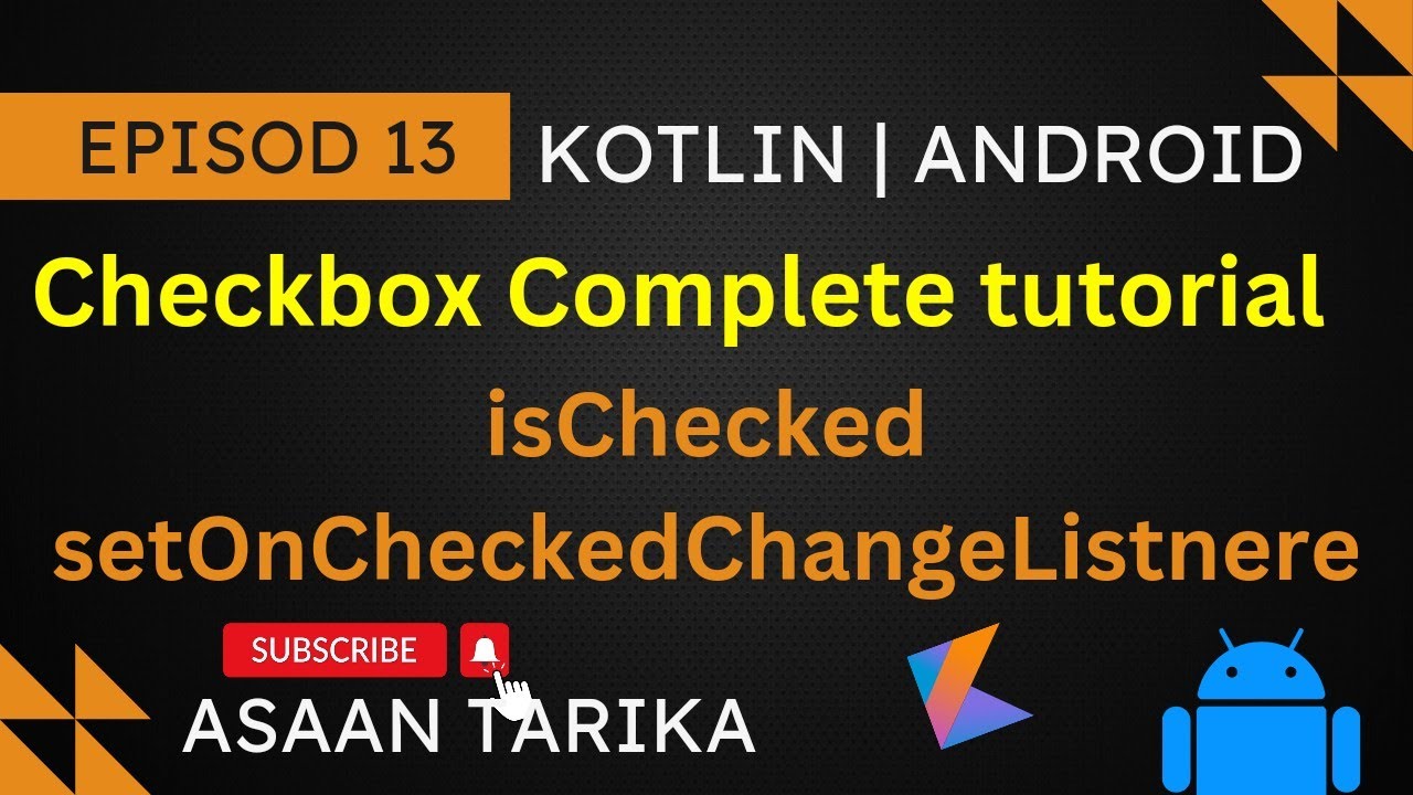 checkbox in android studio | checkbox in Kotlin | checkbox tutorial in hindi