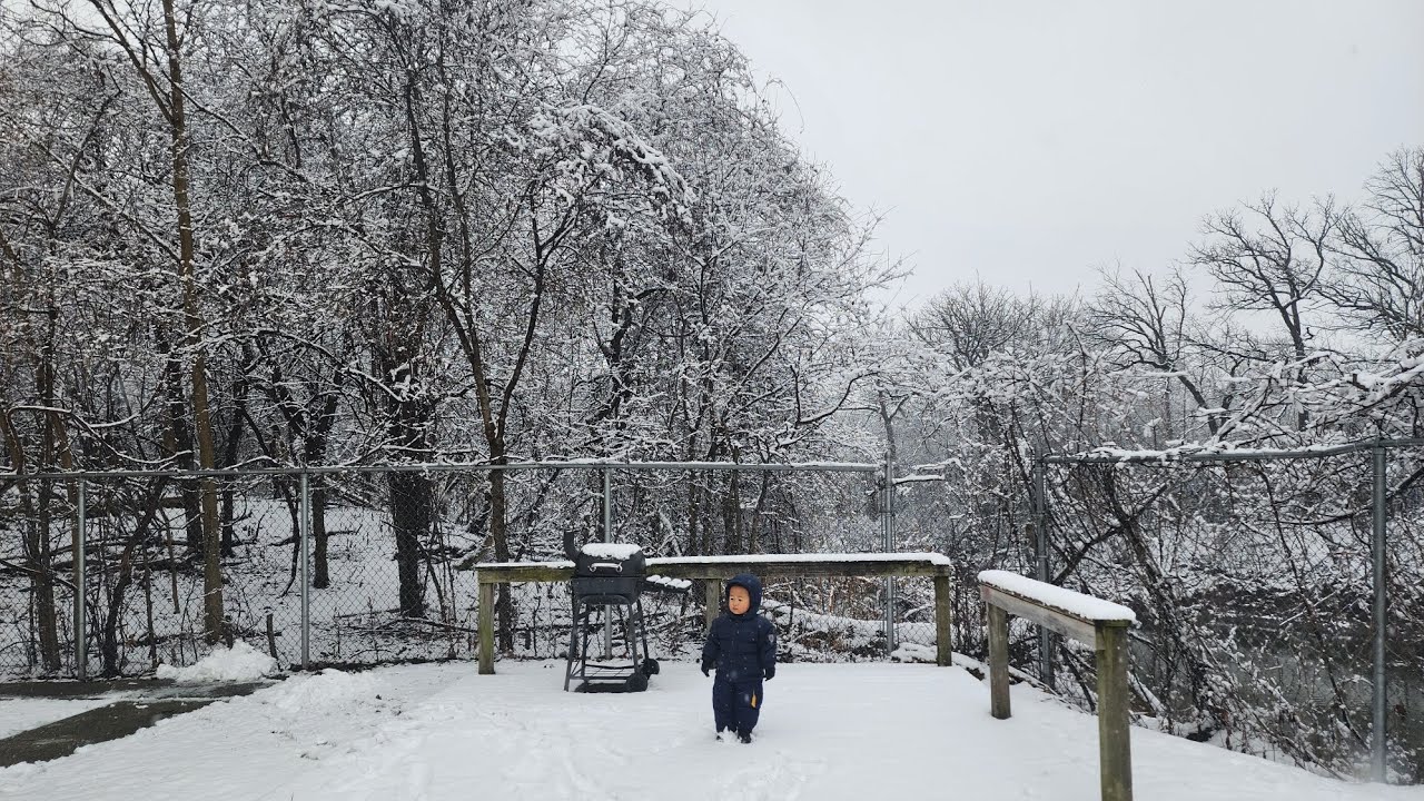 Chrono's First snow play of 2024 😁❄️🙏❤️✨️