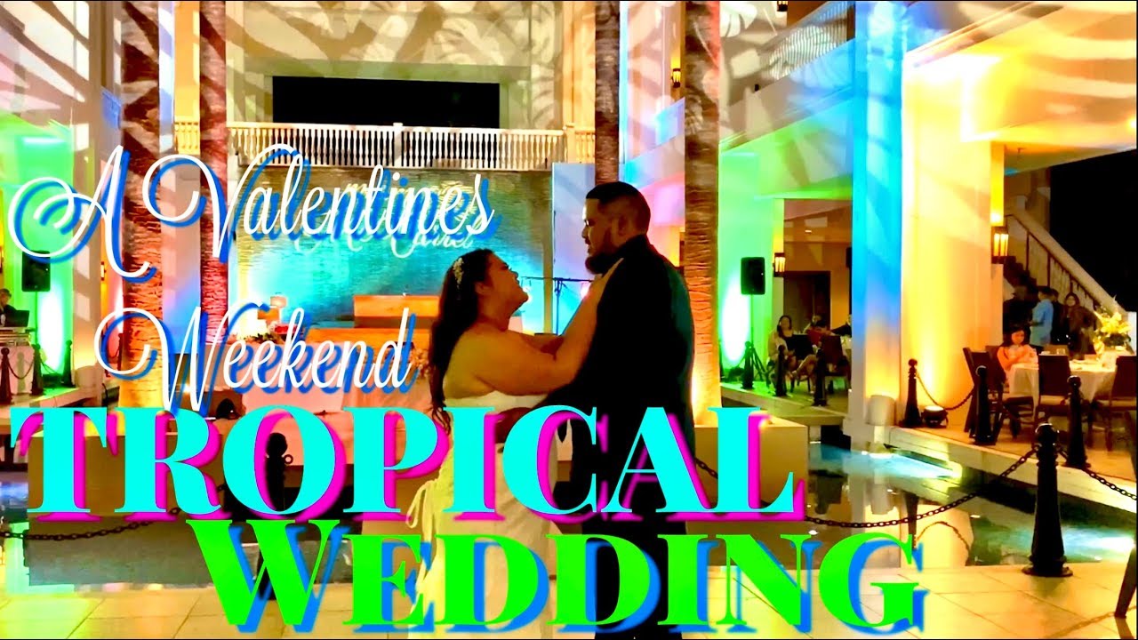 A 2020 VALENTINES WEEKEND TROPICAL THEMED  WEDDING RECEPTION  - SHERATON GUAM