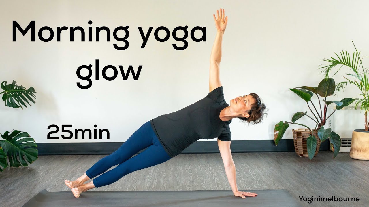Morning yoga glow ~ core & side body practice | 25min