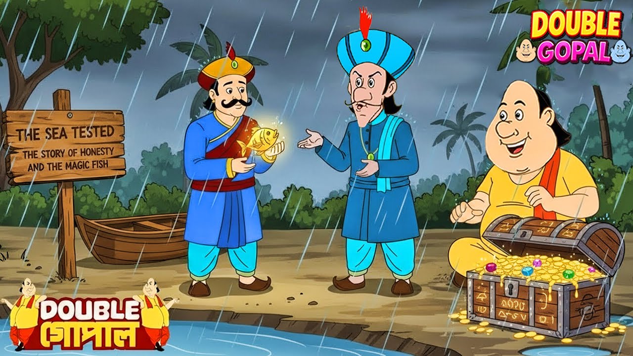 জাদুকরী মাছ গোপালের সততা দেখে তাকে করল মালামাল | গোপালভাঁড় | Gopal Bhar | Double Gopal | New