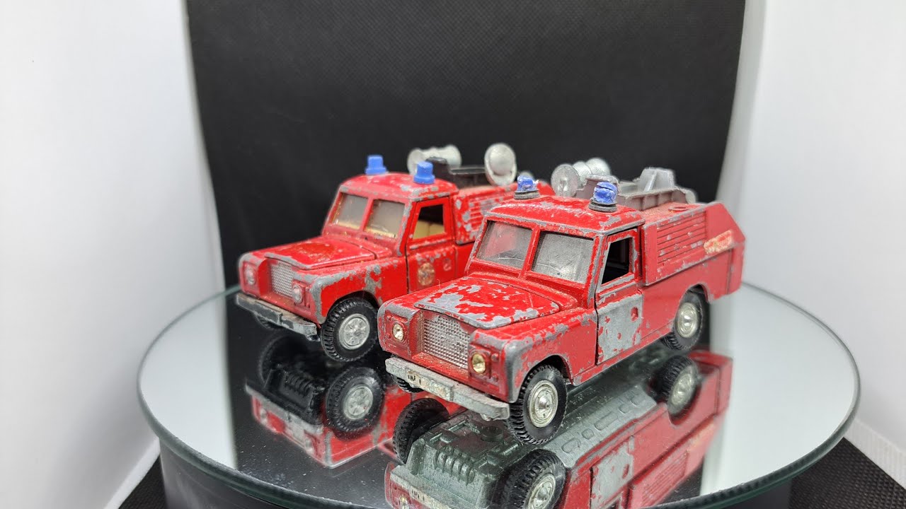 Diecast Restoration Dinky Toys landrover fire truck  no/282. 1974/80.  (D M C CHALLENGE)