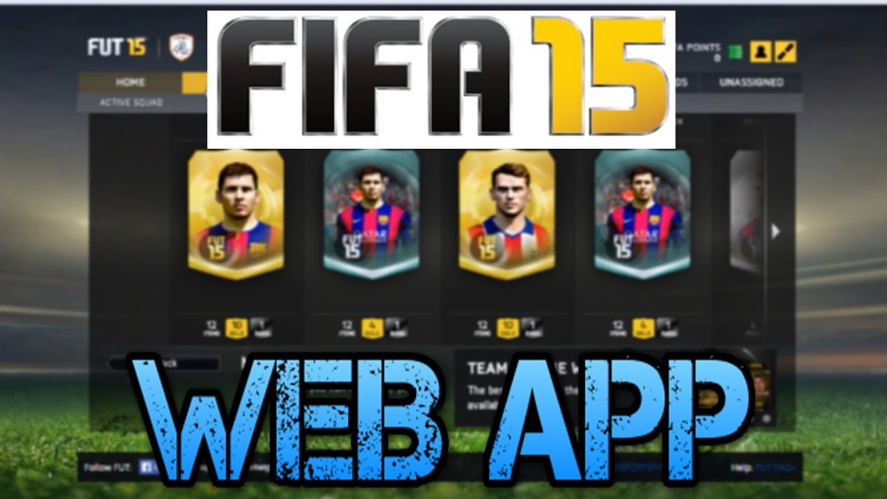 FIFA 15 Web App - Starter Pack!!!