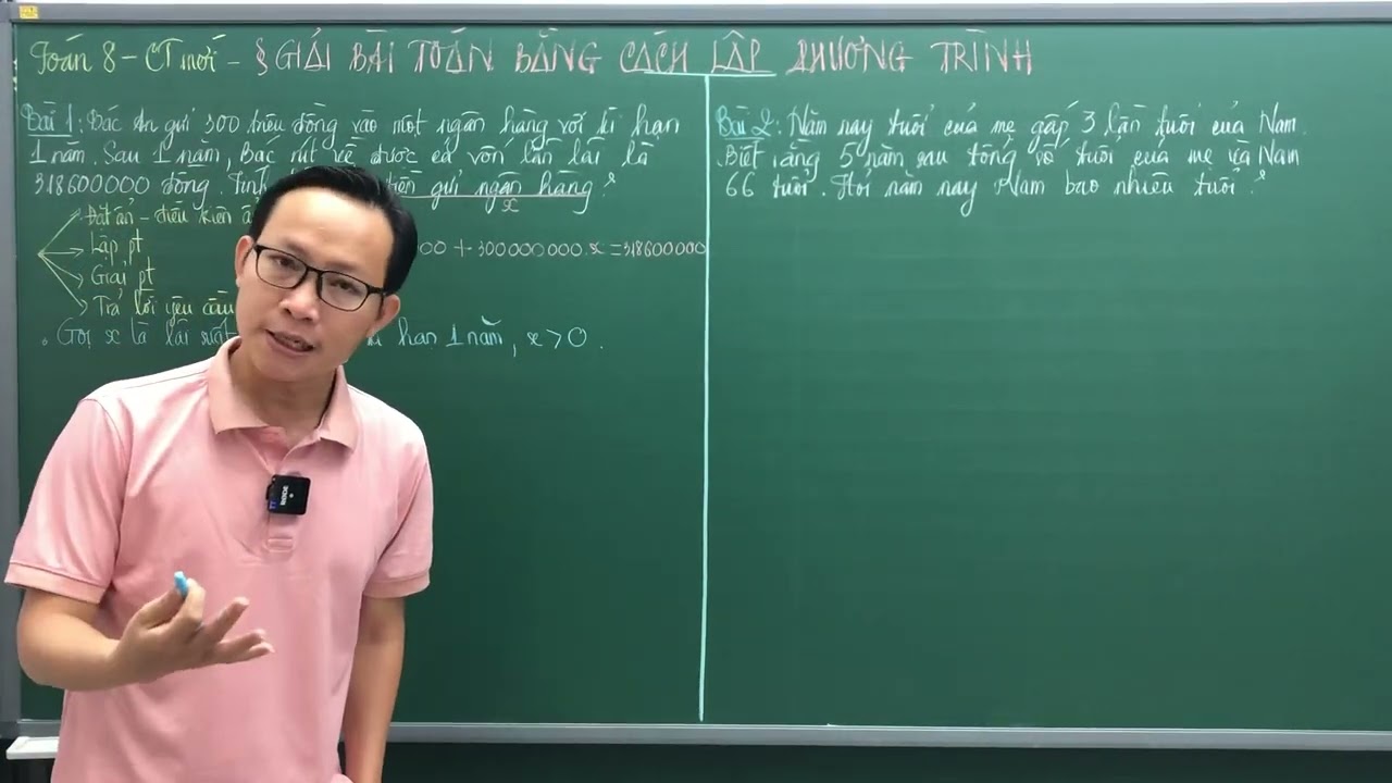 TOÁN 8 - CT MỚI - GIẢI BÀI TOÁN BẰNG CÁCH LẬP  PHƯƠNG TRÌNH - THẦY KENKA