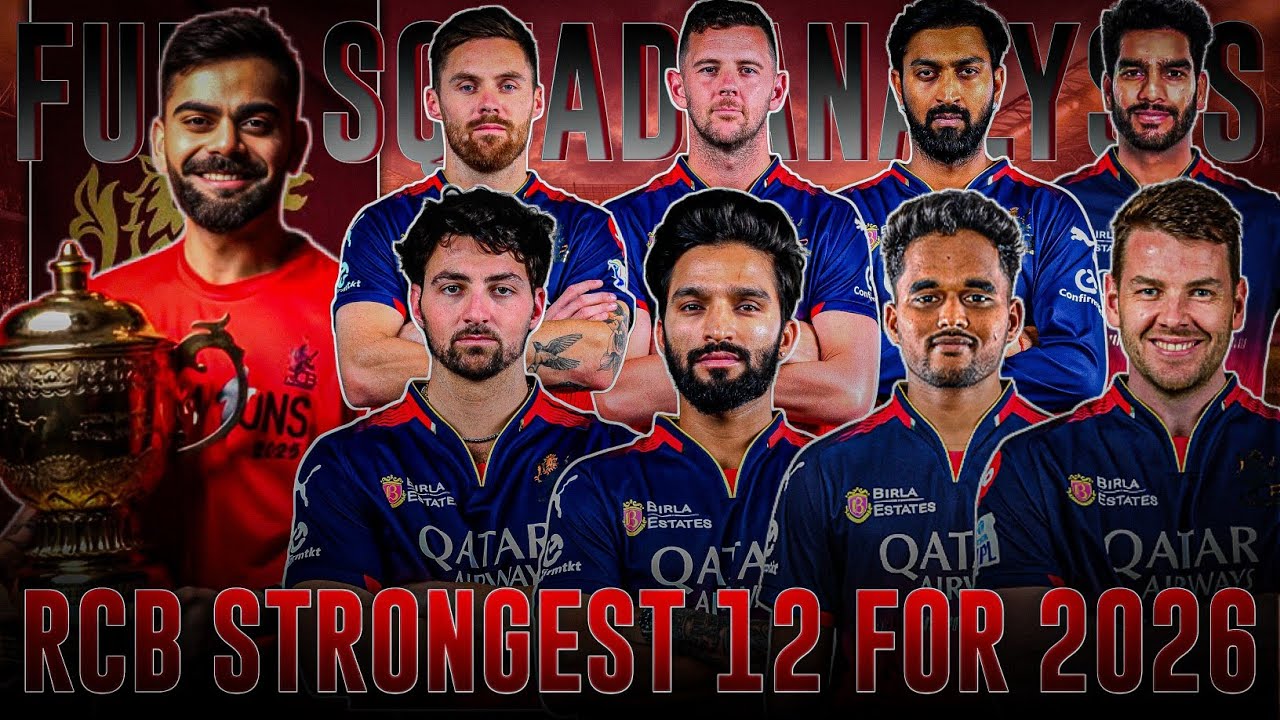 RCB Squad Analysis IPL 2026 | RCB New Playing 11 2026 | Royal Challengers Bangalore New Squad 2026