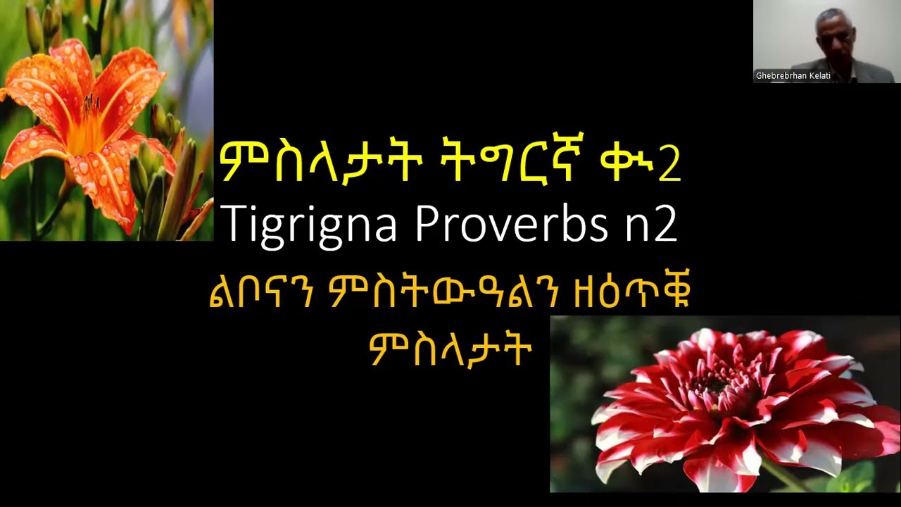 ካብ ምስላታት ትግርኛ ቊ2