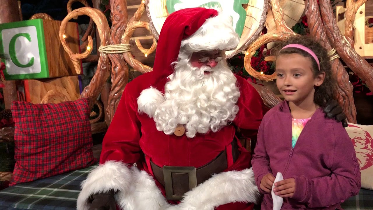 Meeting Santa at Disneyland