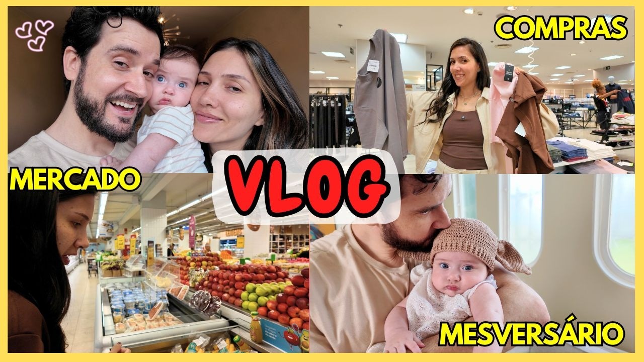 VLOG l COMPRINHAS, DIA A DIA COM MARIA, PASSEIO NO SHOPPING, MESVERSÁRIO