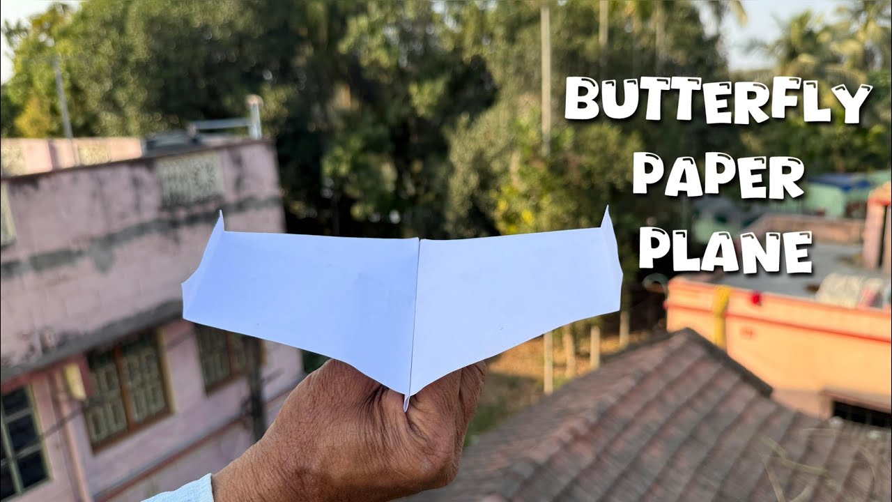 How To Make a Paper Plane That Flies Like a Butterfly | Paper Flapping Butterfly 