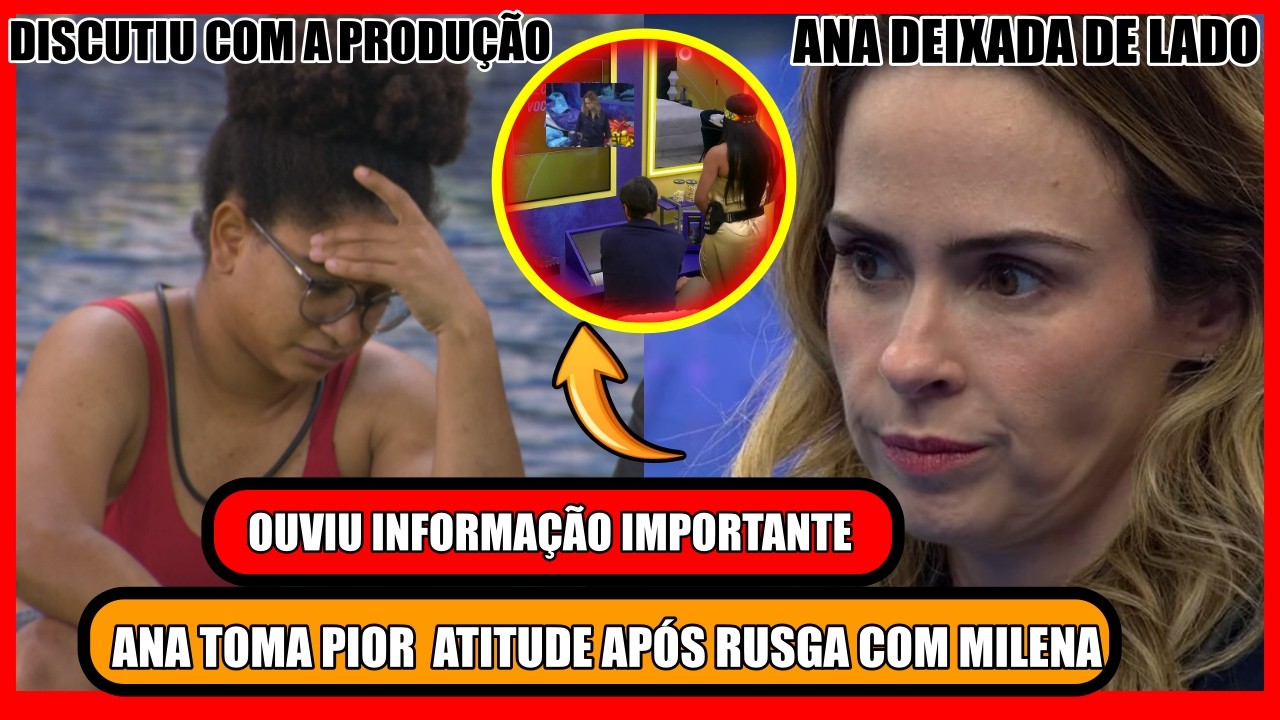 🔥ANA MUDA DE CAMAGERA CLIMÃO COM MILENA; COWBOY EXALTA GRUPO PELA VITÓRIA;  BBB26