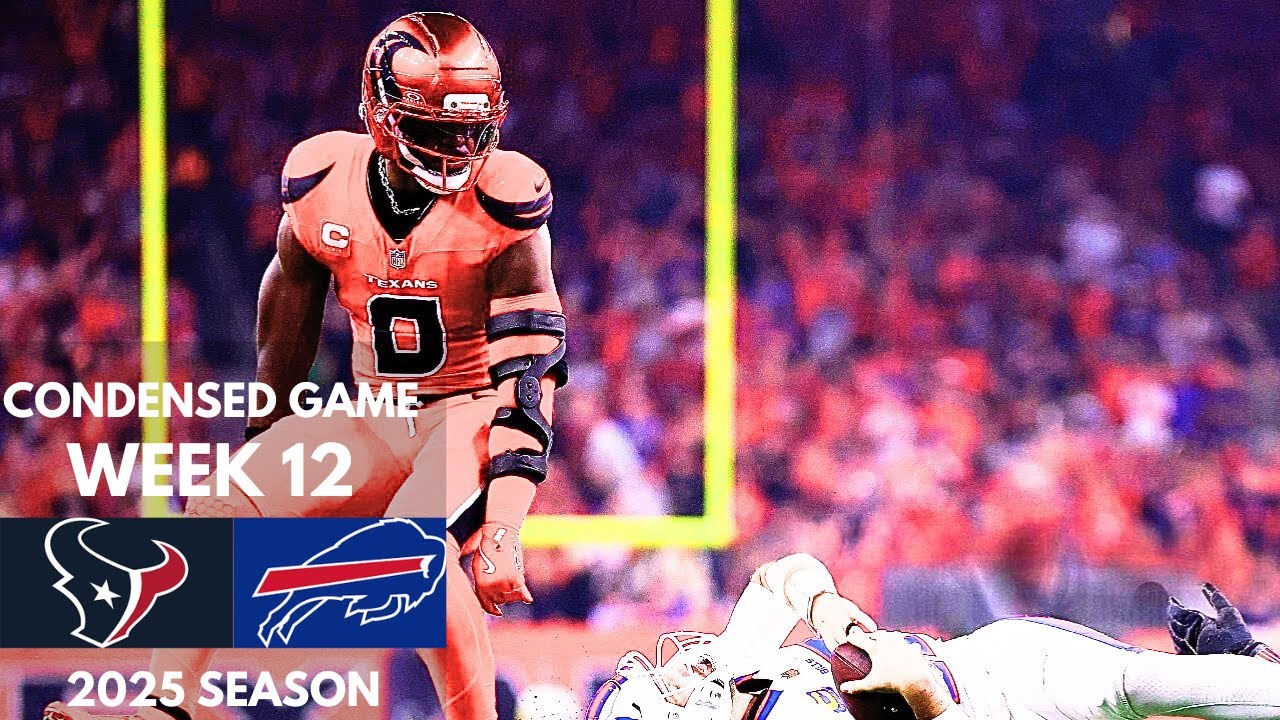 Texans vs Bills 2025 Week 12 Condensed Game | NFL Highlights