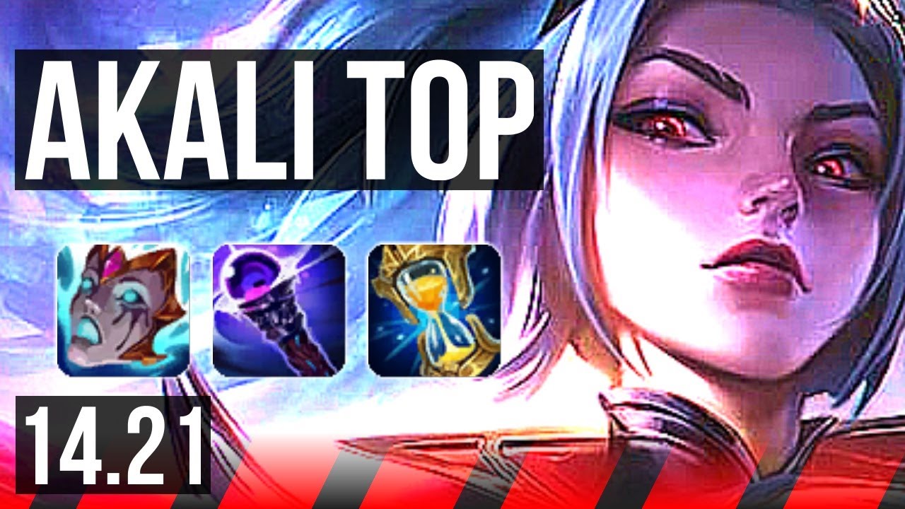 AKALI vs DARIUS (TOP) | 11/1/7, Dominating | KR Master | 14.21