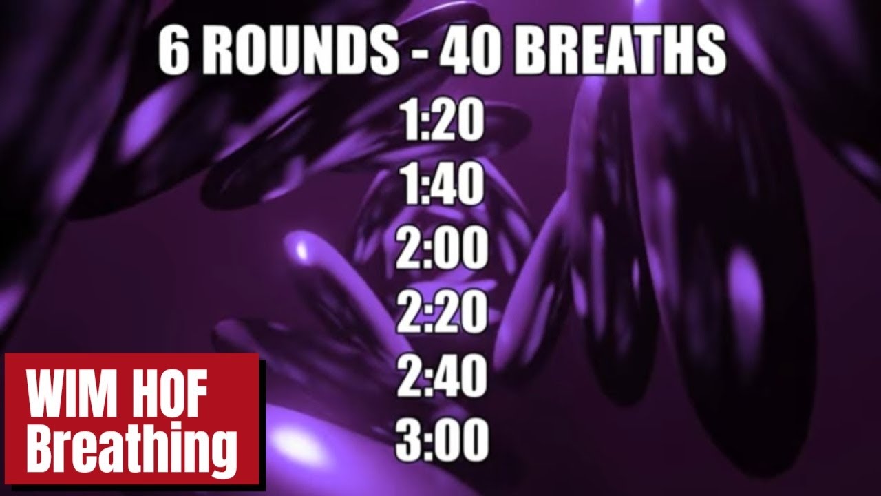 WIM HOF Breathing - 6 GUIDED rounds with OM MANTRA and 432Hz