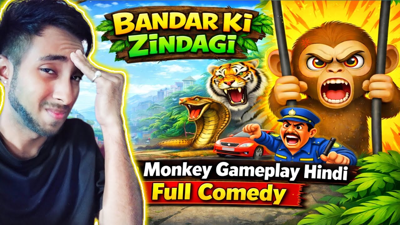 Bandar Ki Zindagi 😆 I Am Monkey Gameplay Hindi | Full Comedy