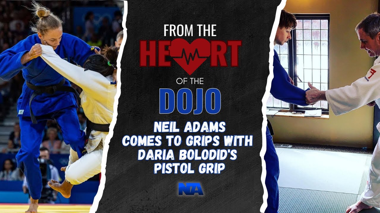 Neil Adams comes to grips with Daria Bolodid's Pistol Grip