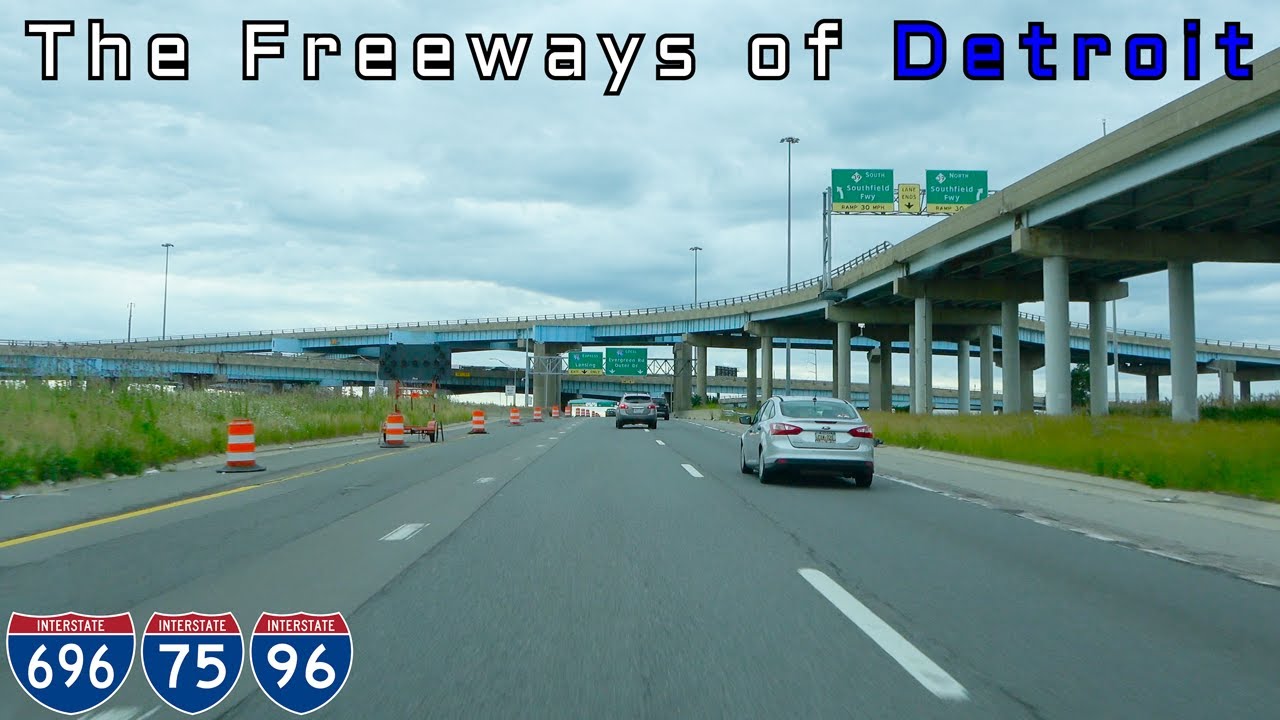 The Freeways of Detroit - I-696, I-75, and I-96