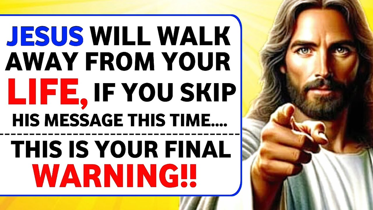 🔴JESUS WILL WALK AWAY FROM YOUR LIFE, IF YOU SKIP HIS MESSAGE TGIS TIME । #jesus #godmessage #god
