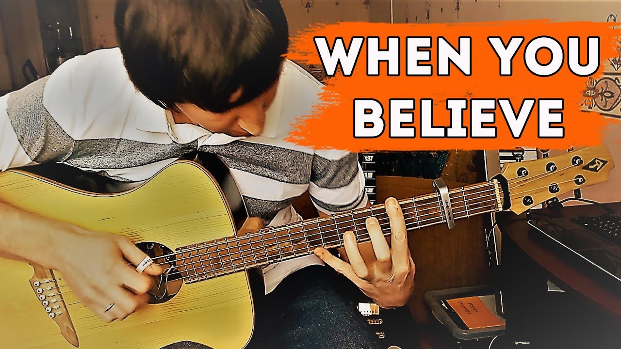 When you believe (W. Houston ft. M. Carey) - guitar cover by Alex Mercy