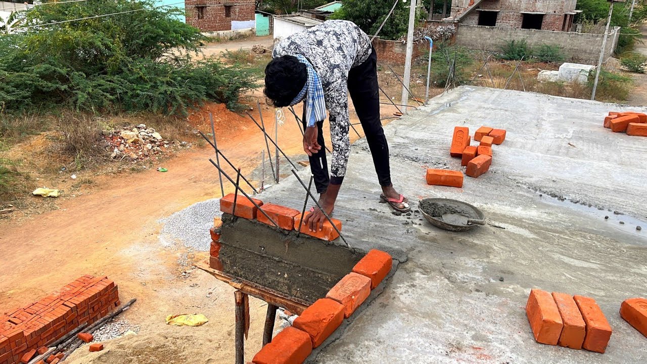 Roof Curing Techniques_Reinforcement Rcc Roof Slab Concrete After Curing Brickwork|Roof Construction