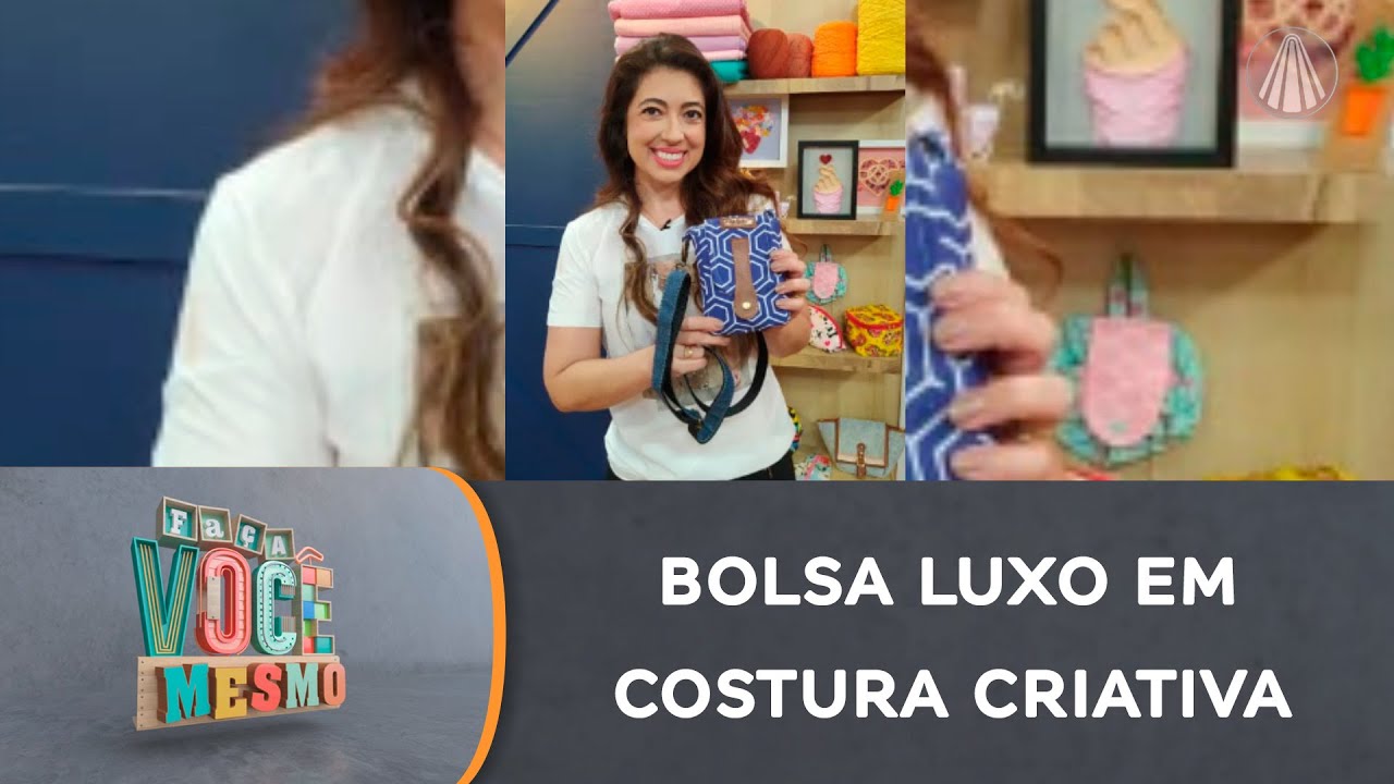 Faça você mesmo uma bolsa luxo moderna em costura criativa