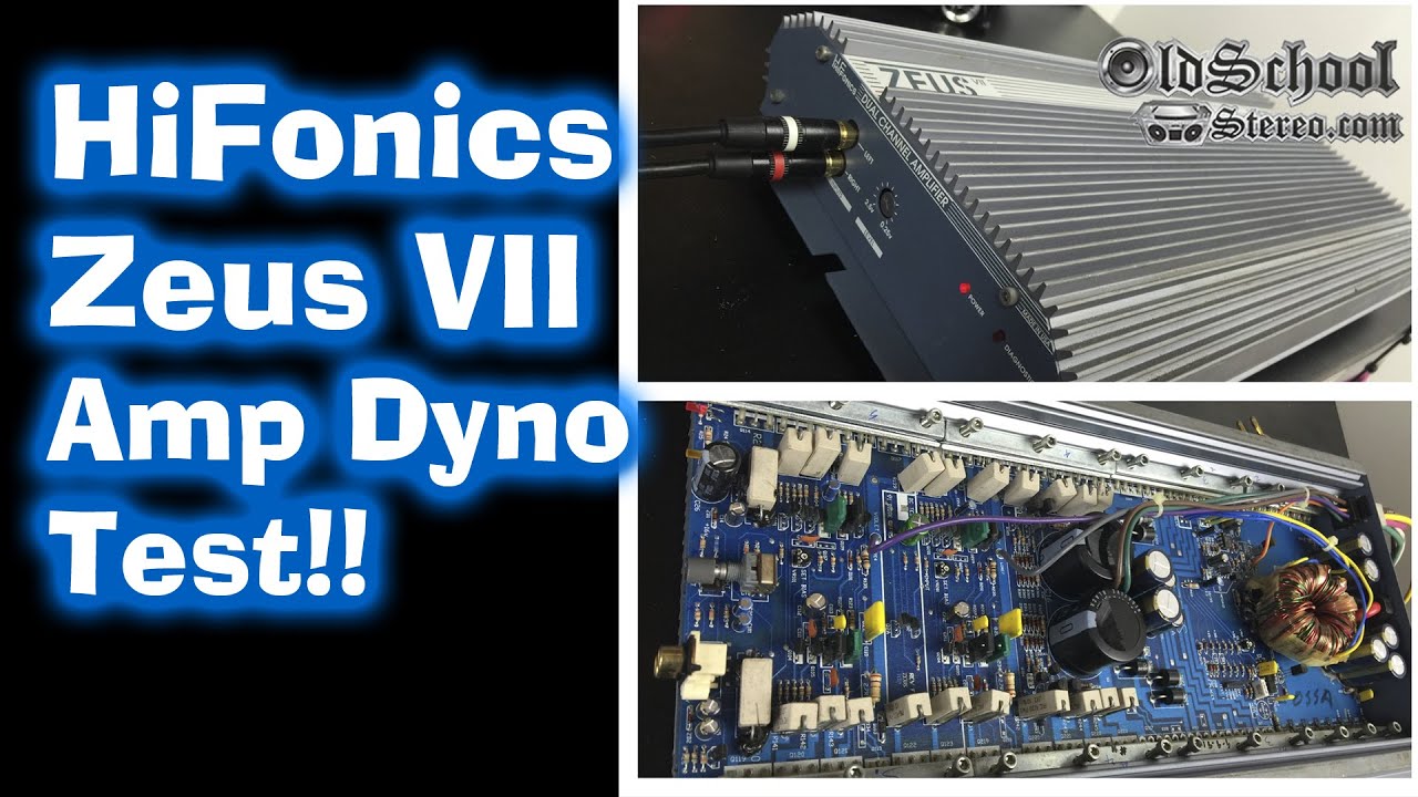 1990 HiFonics Zeus VII Amp Dyno Test RMS Wattage Old School