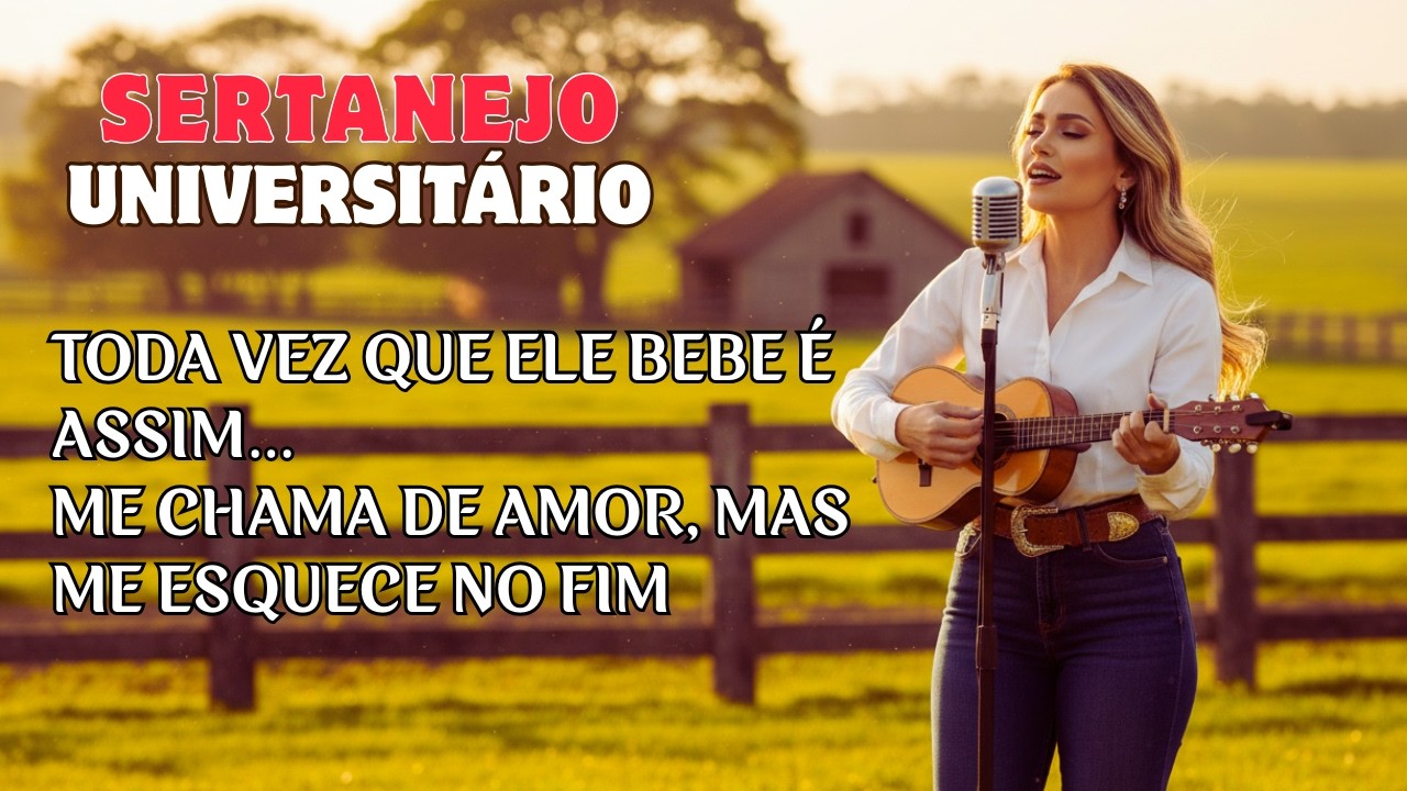 SERTANEJO UNIVERSITÁRIO | Toda vez que ele bebe é assim Me chama de amor, mas me esquece no fim