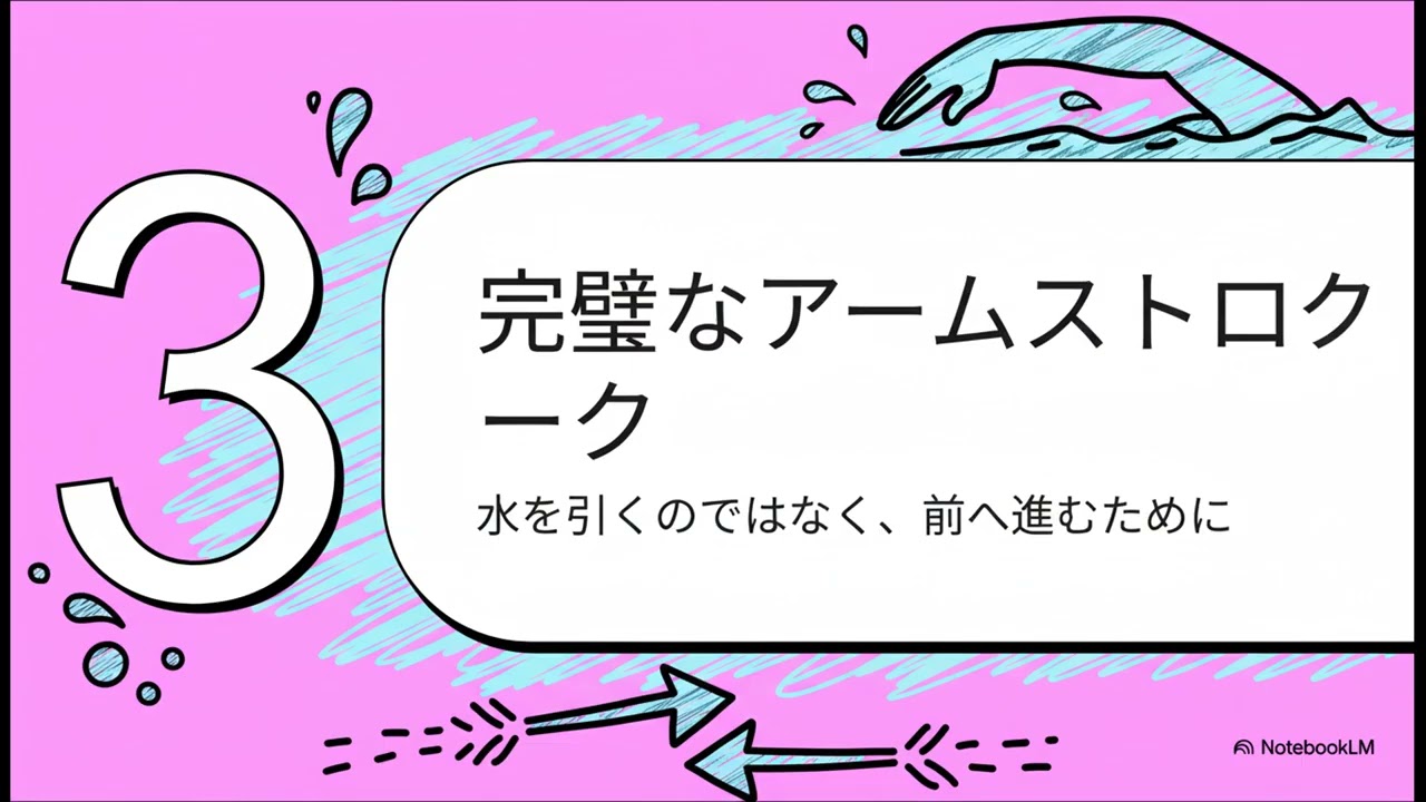 完璧なクロール泳法の生体力学