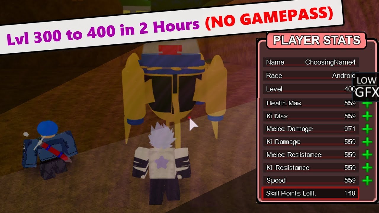 How to Lvl From 300 To 400 in 2 Hours (NO GAMEPASS) | DBZ Final Stand