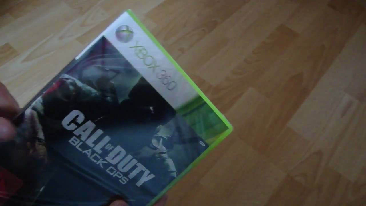 Call of Duty BLACK OPS silent unboxing (xbox 360)