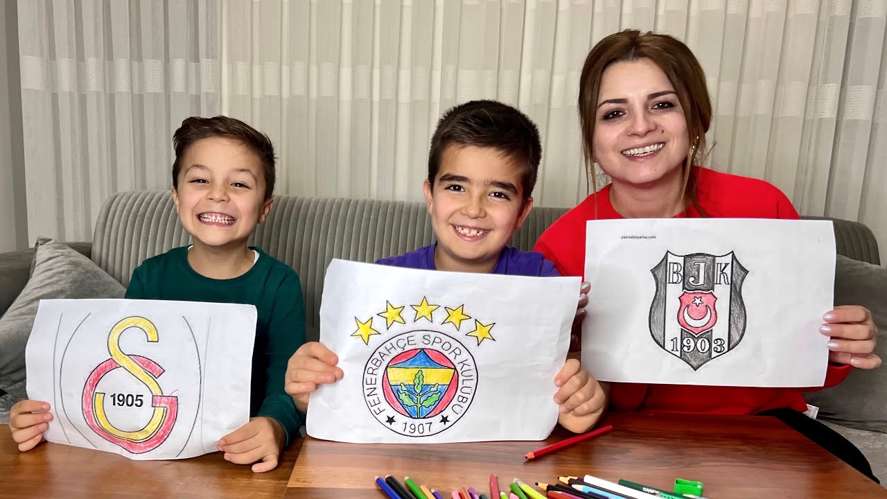 GALATASARAY & FENERBAHÇE & BEŞİKTAŞ BOYAMA CHALLENGE !!