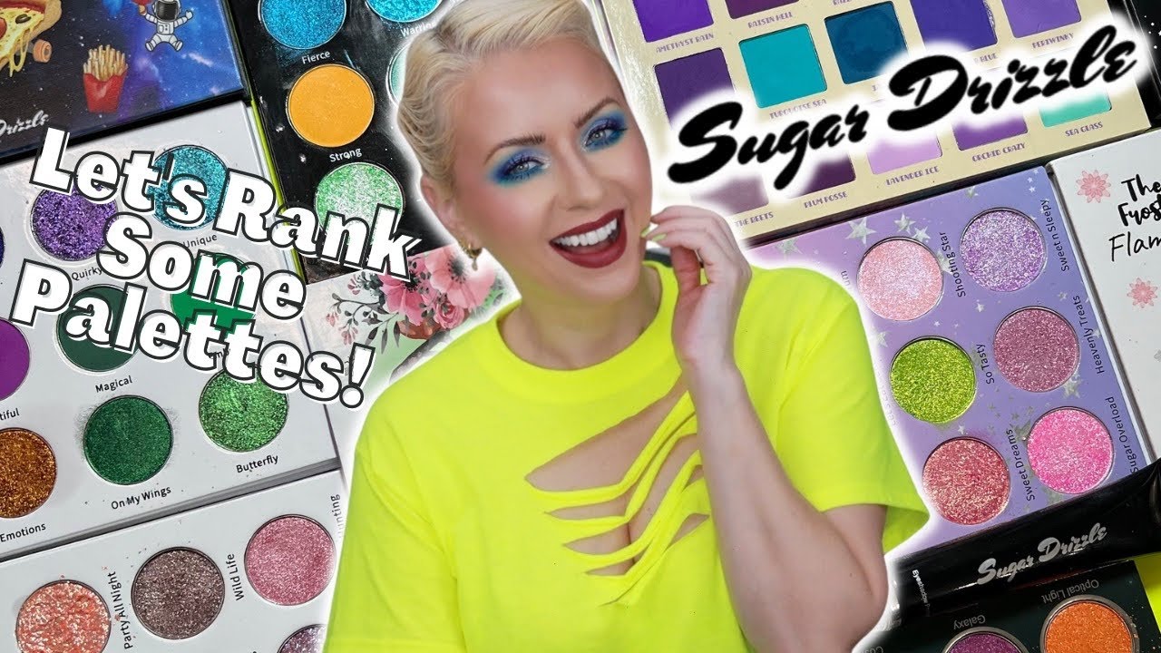 RANKING ALL MY SUGAR DRIZZLE PALETTES! Steff's Beauty Stash