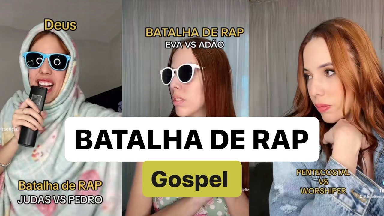 BATALHA DE RAP GOSPEL de Leticia Oliveira || COMPILADO