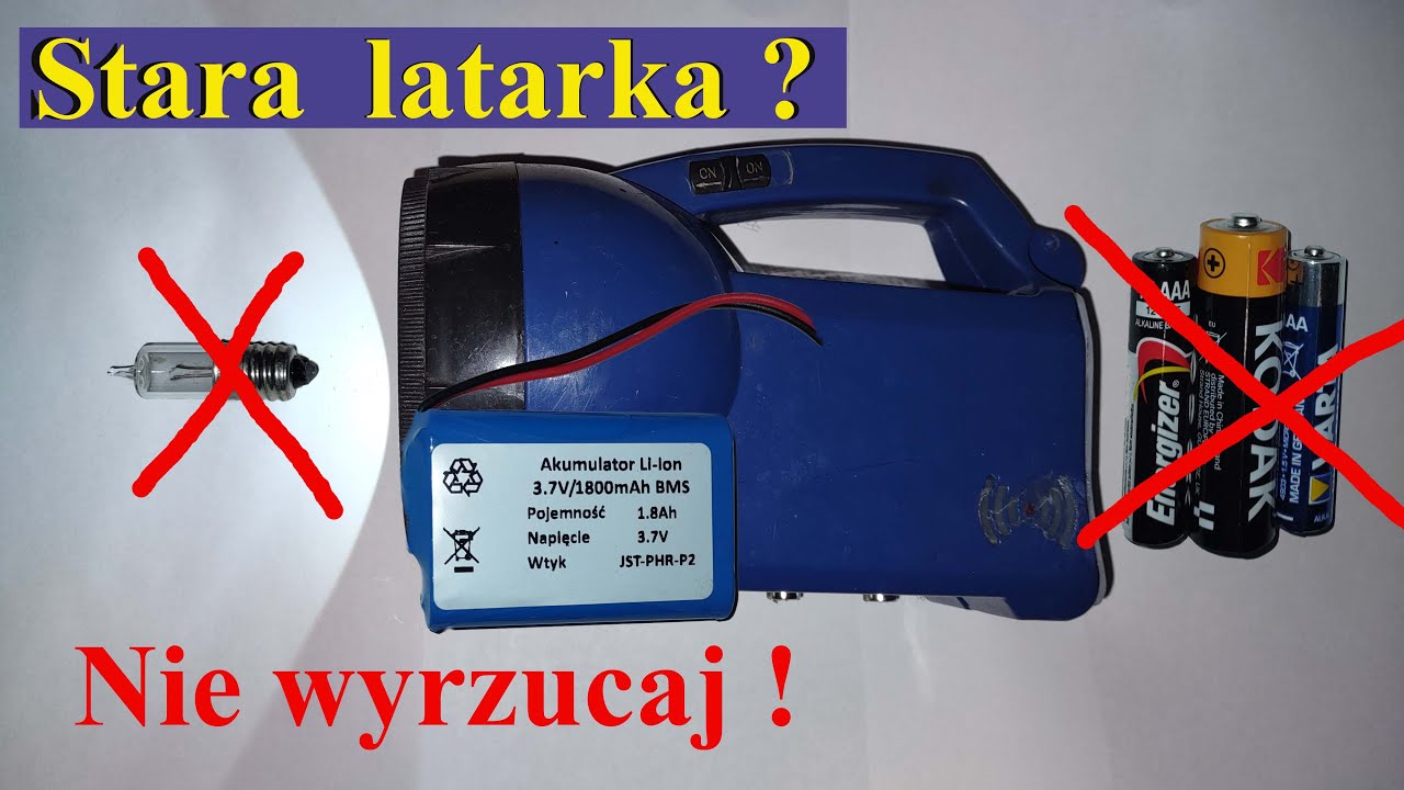 Modernizacja starej latarki