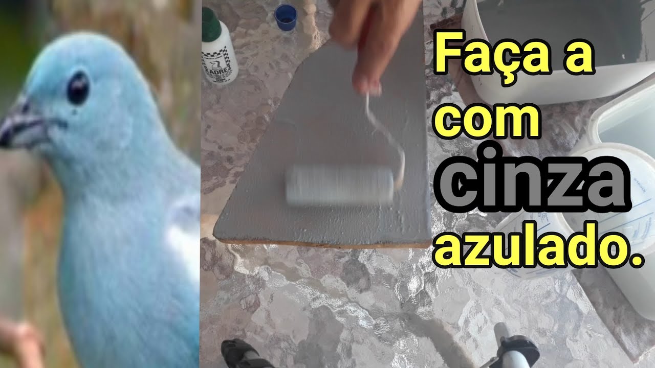 Como fazer a cor cinza azulado. Está em alta.