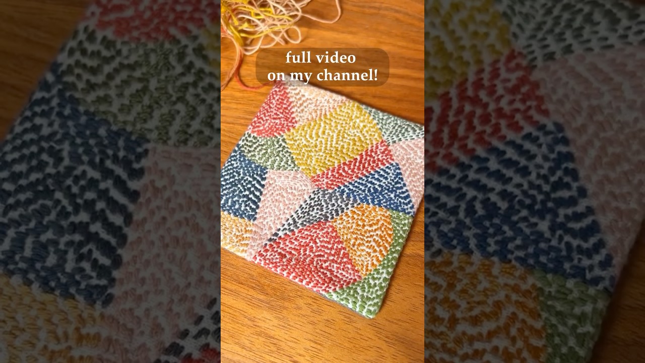 Colourful slow stitching with scraps 