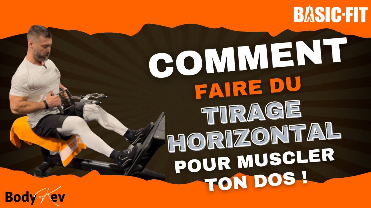 Comment utiliser la machine TIRAGE HORIZONTAL | Dos épais & puissant | Machine Basic-Fit