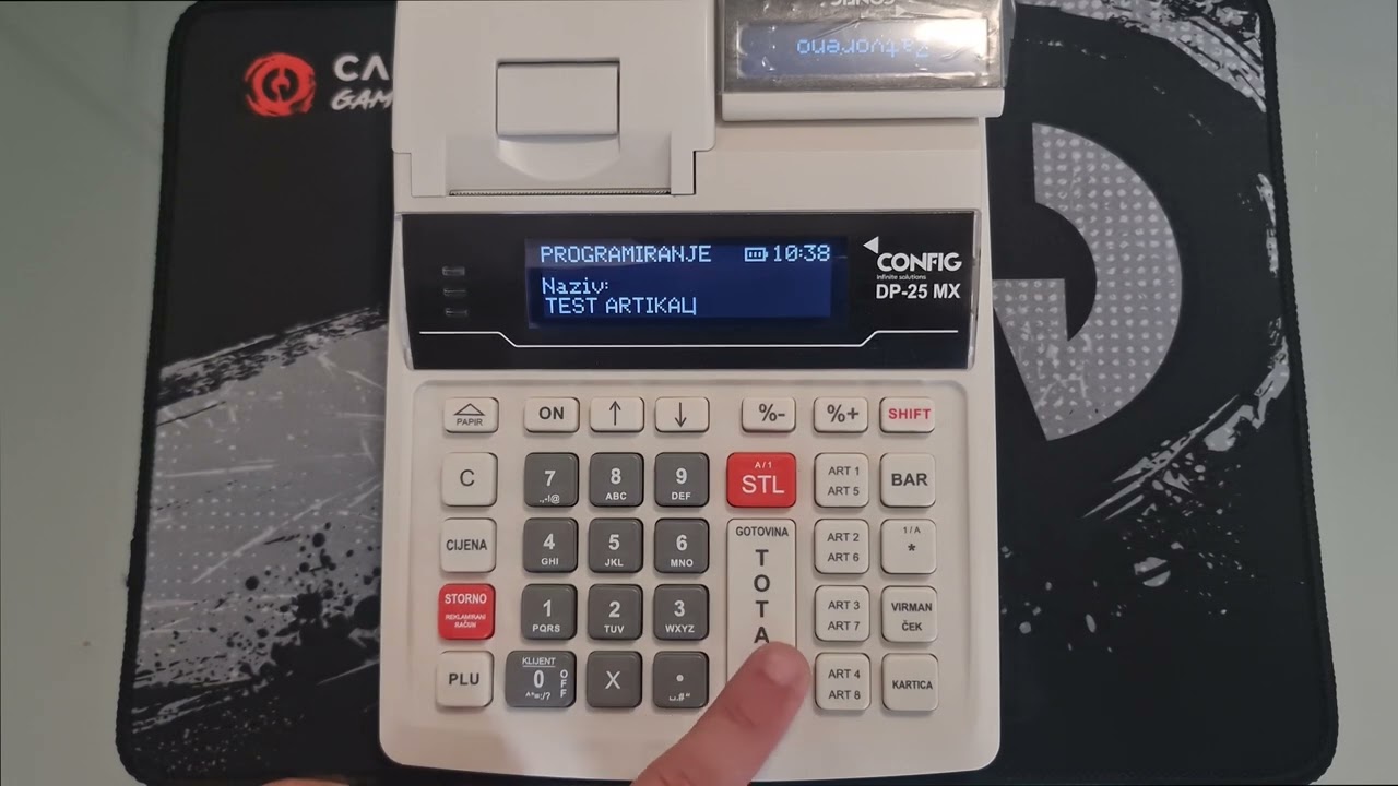 01. Fiskalna kasa DATECS DP-25MX - Programiranje artikala