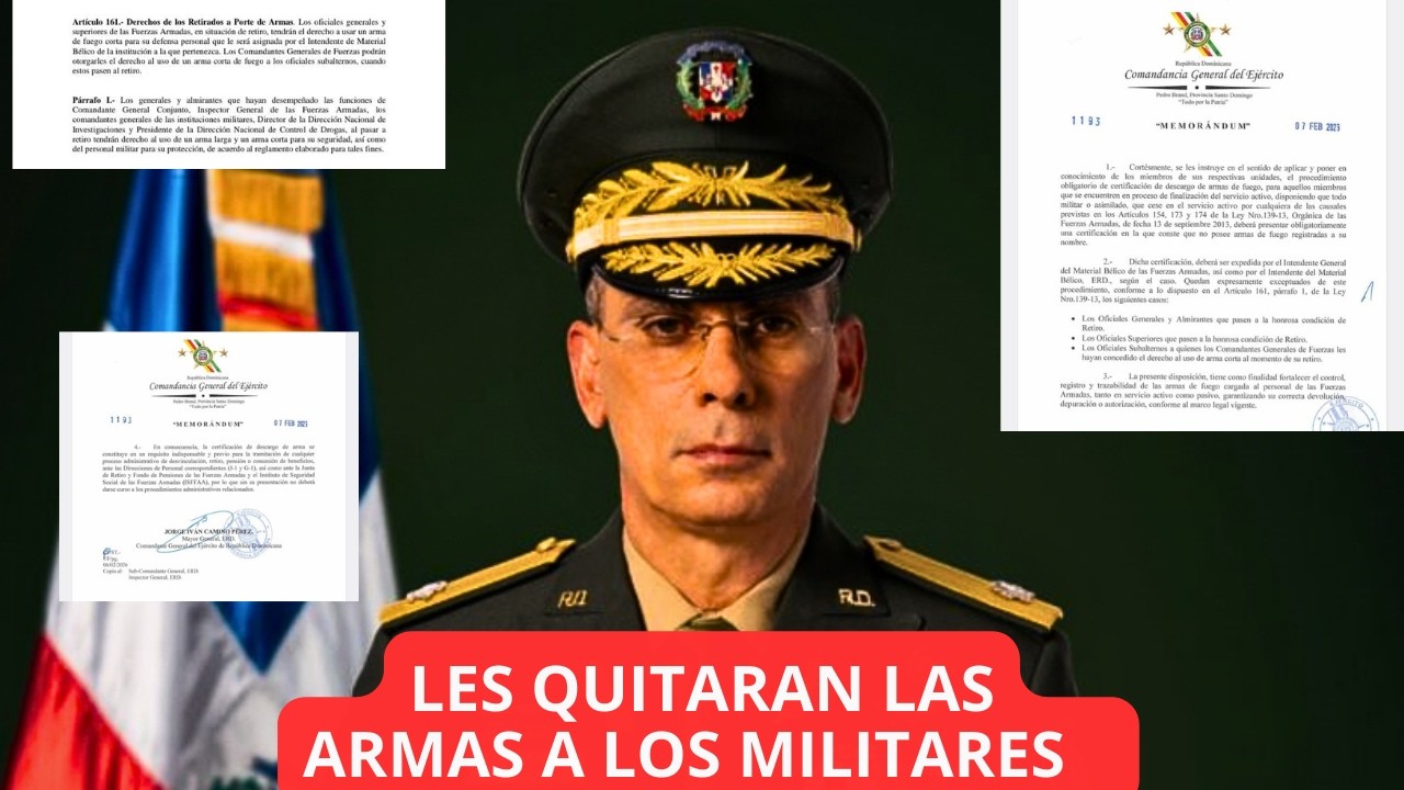 ORDENAN QUITAR ARMAS A MILITARES DEL EJERCITO/ ES OBLIGATORIO