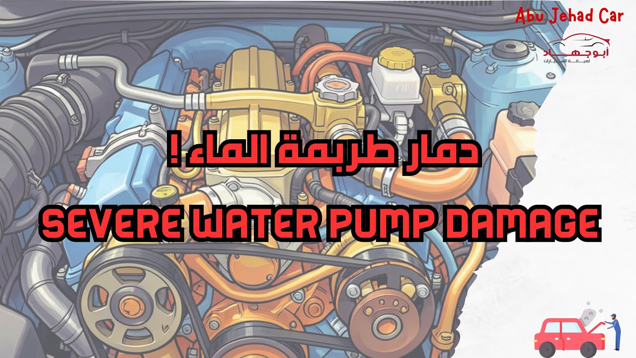 دمار طربمة الماء ! / Severe water pump damage