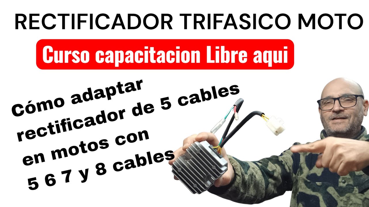 Cómo adaptar un rectificador trifásico de cinco líneas en otras motos