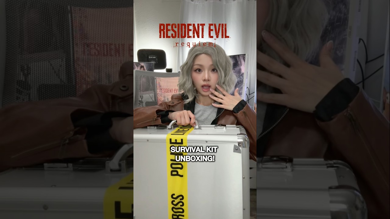 RESIDENT EVIL REQUIEM PR UNBOXING! Thank you Capcom! 🥰 #residentevil #residentevilrequiem #shorts