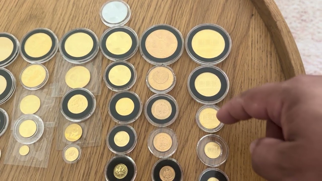 Gold coin size comparison and goal