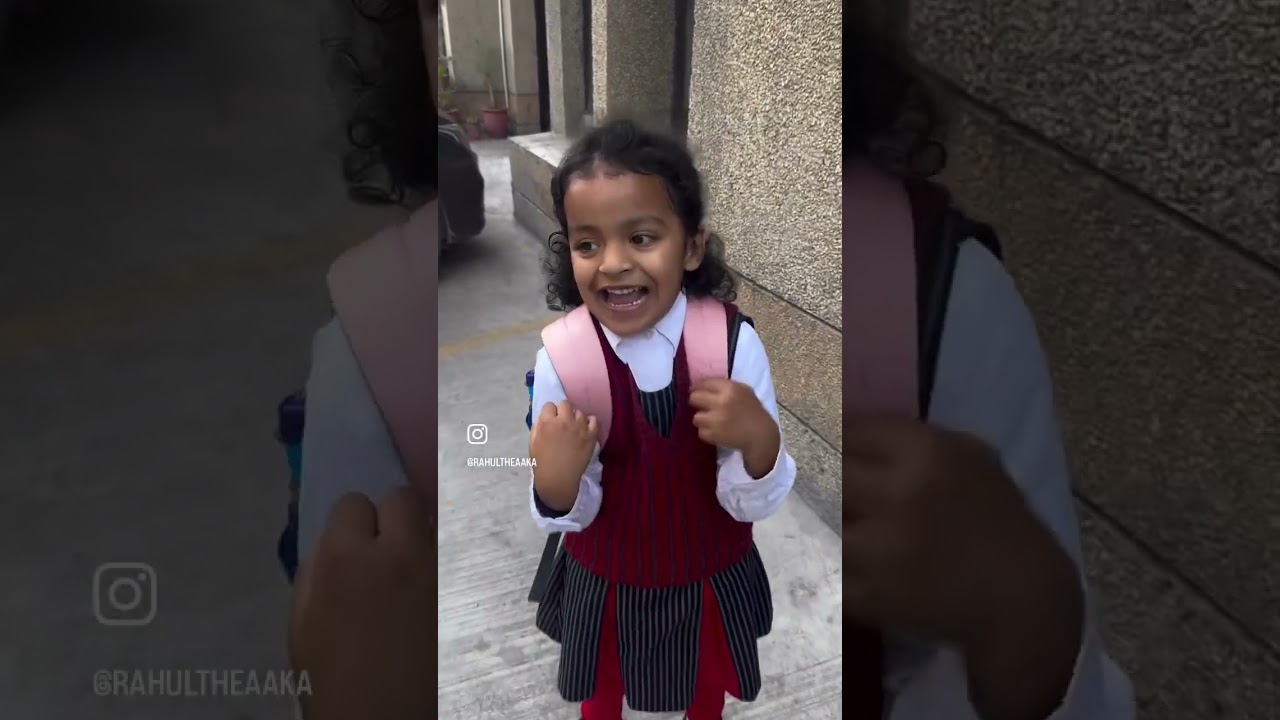 गौरी फर्स्ट टाइम स्कूल अकेले जा रही 