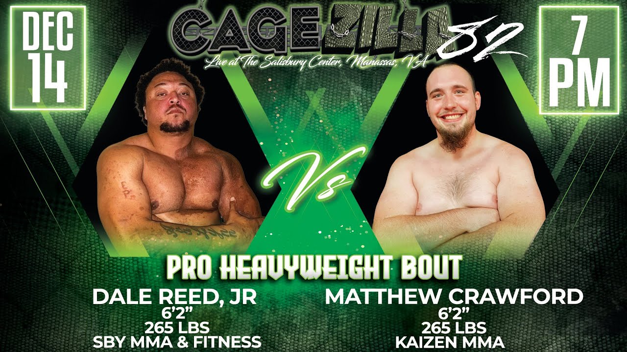 CageZilla 82 - Дейл Рид-младший против Мэтью Кроуфорда